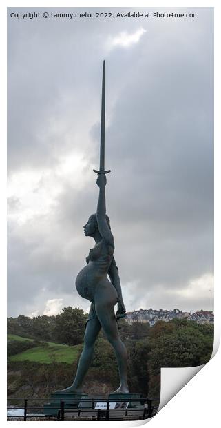 Iconic Verity The Guardian of North Devon Print by tammy mellor