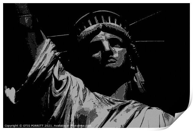 STATUE OF LIBERTY NYC 3 Print by OTIS PORRITT