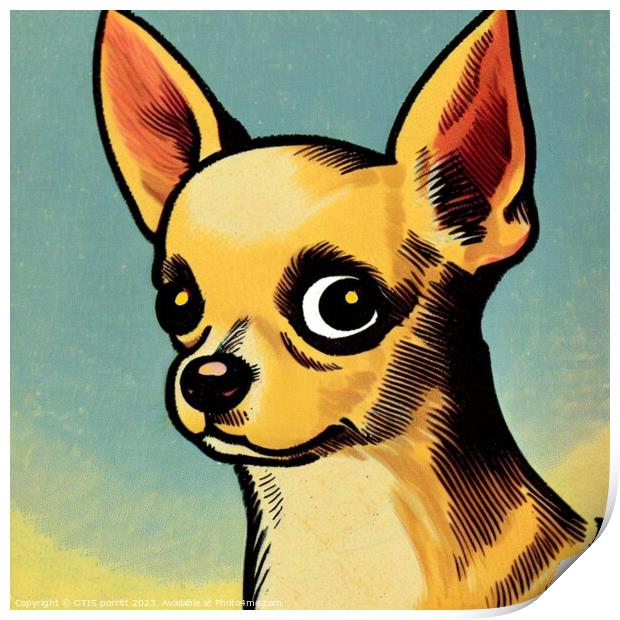 CHIHUAHUA POP ART 3 Print by OTIS PORRITT