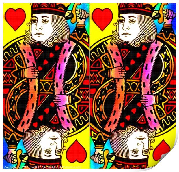 KING OF HEARTS Print by OTIS PORRITT