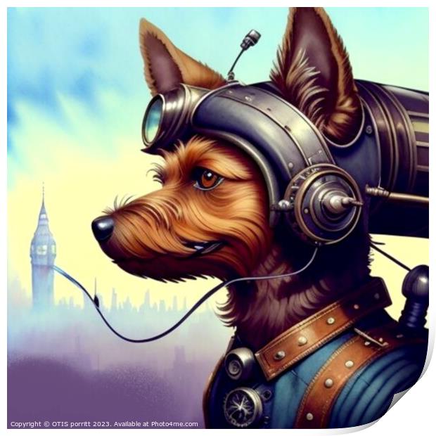 STEAMPUNK DOG 7 Print by OTIS PORRITT