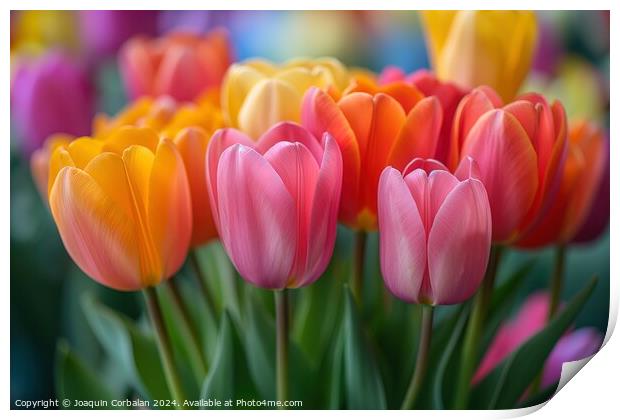 Tulips are an industry at risk in the Netherlands  Print by Joaquin Corbalan