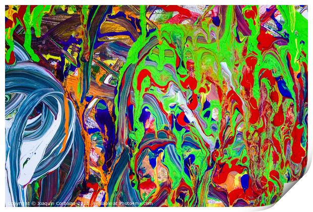 abstract painting colourful Print by Joaquin Corbalan