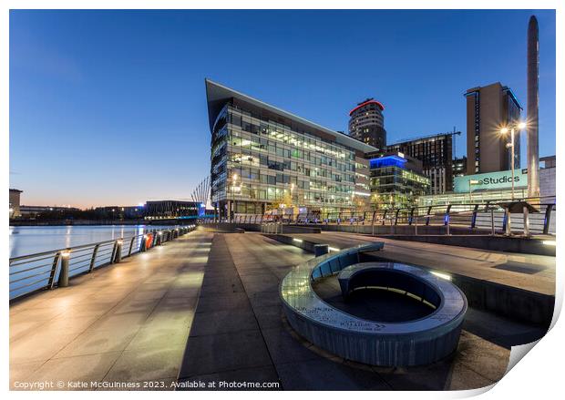 MediaCity Sunset Print by Katie McGuinness