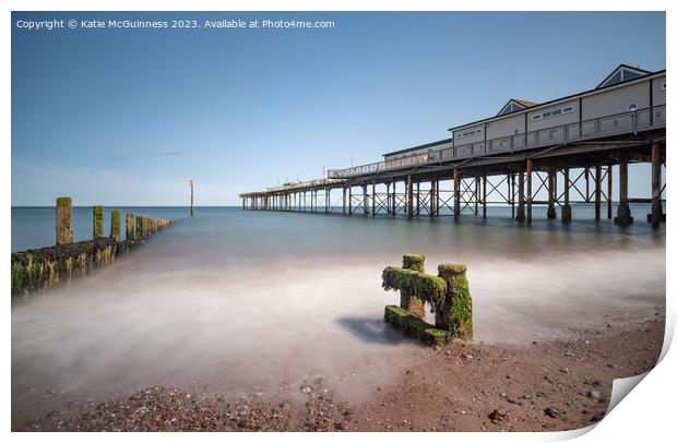 Teignmouth Pier Print by Katie McGuinness