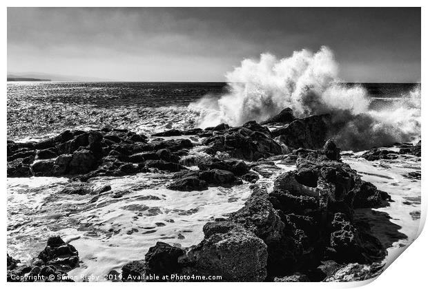 The power of the sea Print by Simon Rigby