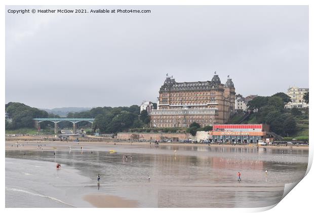 The Grand at Scarborough Print by Heather McGow