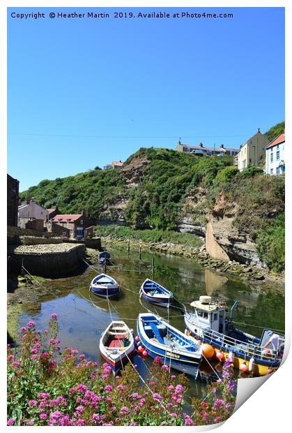 Staithes, North Yorkshire Print by Heather McGow