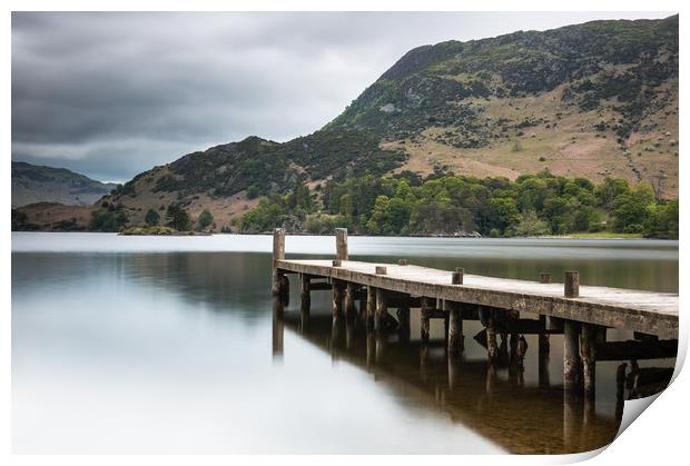 Ullwater Landing stage Print by Robbie Spencer