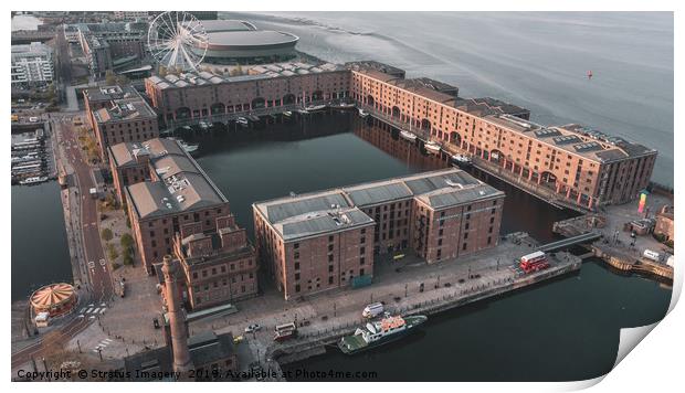 The Royal Albert Dock Print by Stratus Imagery