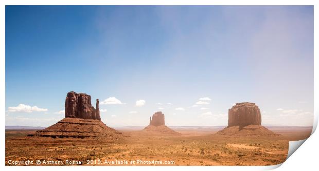Monument Valley Print by Anthony Rosner