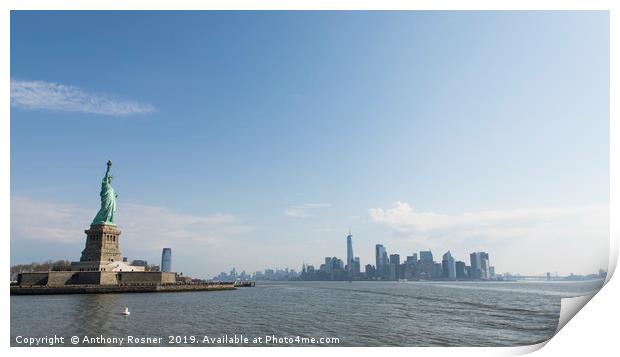 Statue of Liberty New York Print by Anthony Rosner