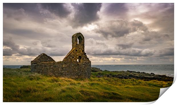 Abandoned Kirk, Isle of Man Print by Steve Thomson