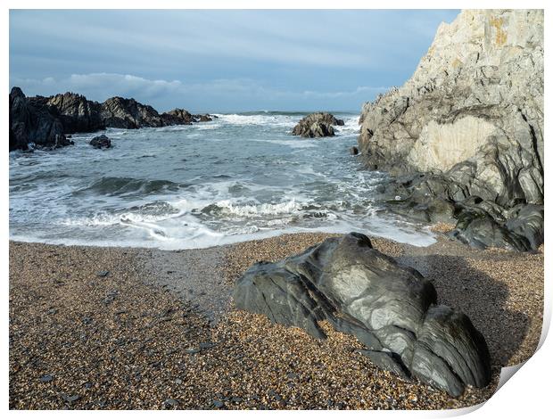 Barricane Beach in Woolacombe Print by Tony Twyman