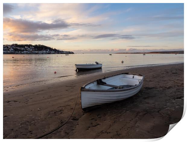 Instow Beach sunset Print by Tony Twyman