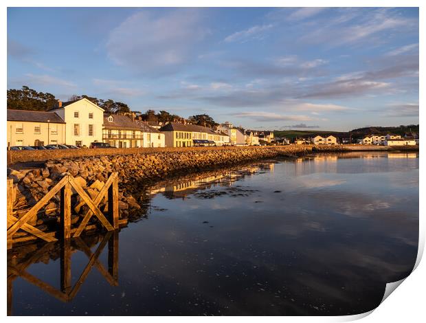 Instow village at sunset Print by Tony Twyman