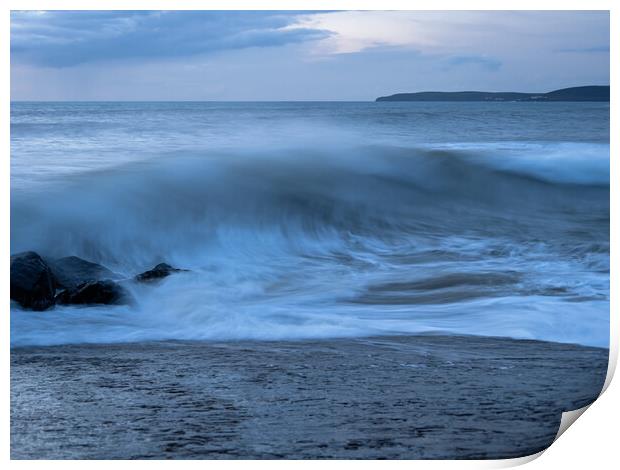 Waves breaks Print by Tony Twyman