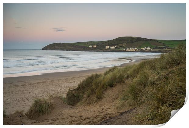 Croyde bay sunrise Print by Tony Twyman