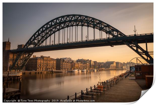 Tyne Bridge Early Morning Print by Tyne Tees Photography