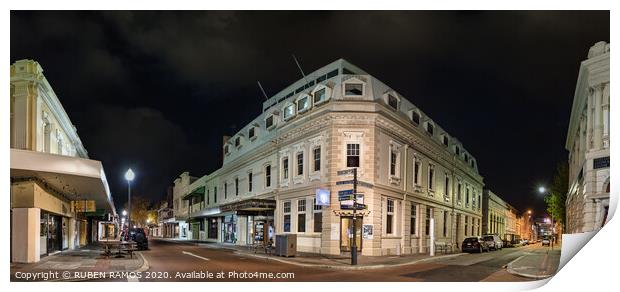 Old buildings at Hight St and Pakenham St in Fremantle. Print by RUBEN RAMOS