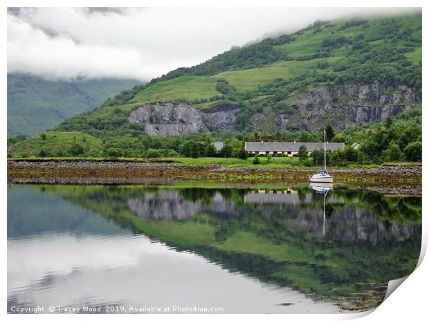    Loch Leven reflections                          Print by Tracey Wood