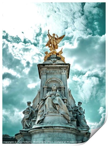 Victoria Memorial, London Print by Tony Williams. Photography email tony-williams53@sky.com