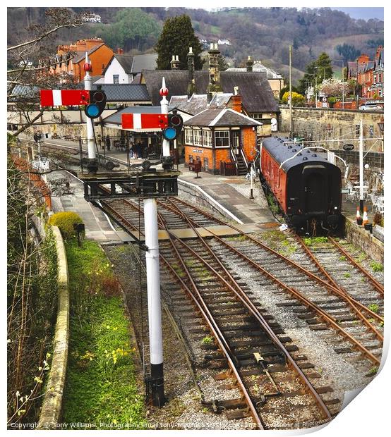 Llangollen Railway Station Print by Tony Williams. Photography email tony-williams53@sky.com