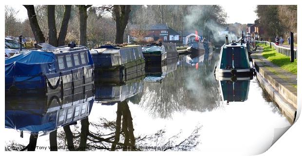 Narrowboats  Print by Tony Williams. Photography email tony-williams53@sky.com