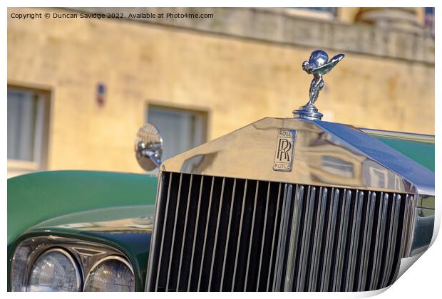 Rolls Royce Roya Crescent Bath Print by Duncan Savidge