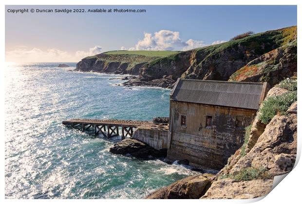 The Lizard lifeboat station  Print by Duncan Savidge