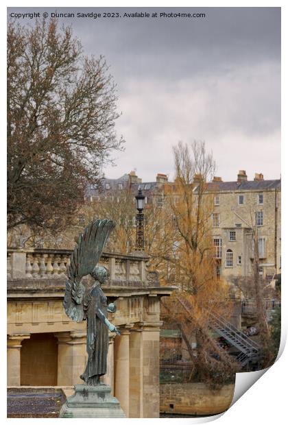 Angele of Peace side on Bath Print by Duncan Savidge