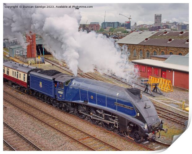 Enchanting Steam Locomotive in a Picturesque Brist Print by Duncan Savidge