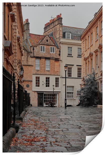 North Parade Buildings Bath Print by Duncan Savidge