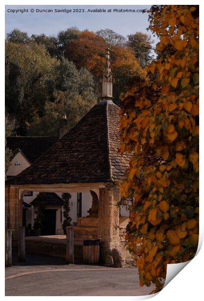 Autumn in the Cotswolds  Print by Duncan Savidge