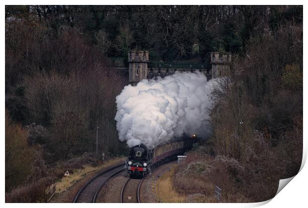 Braunton bursts out of Twerton Tunnel, Bath Print by Duncan Savidge