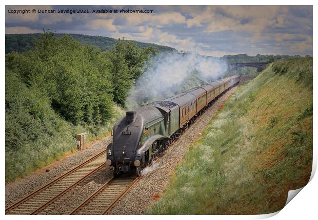 60009 Union of South Africa steam train Print by Duncan Savidge