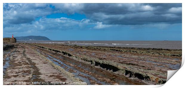 Helwell Bay, Somerset Print by Adrian Rowley