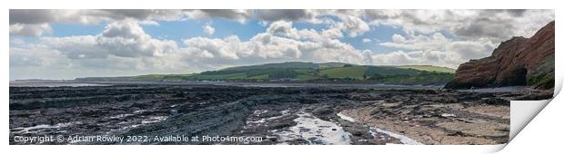 Helwell Bay, Somerset Print by Adrian Rowley