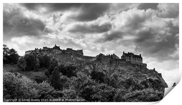 Edinburgh Castle Print by Adrian Rowley