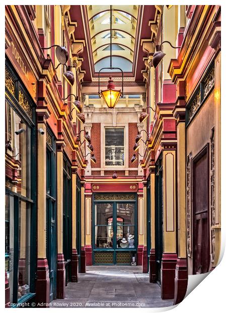 Leadenhall Market Print by Adrian Rowley