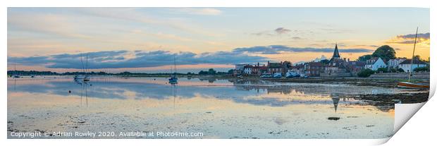 Picturesque Bosham Harbour and Quay in West Sussex Print by Adrian Rowley