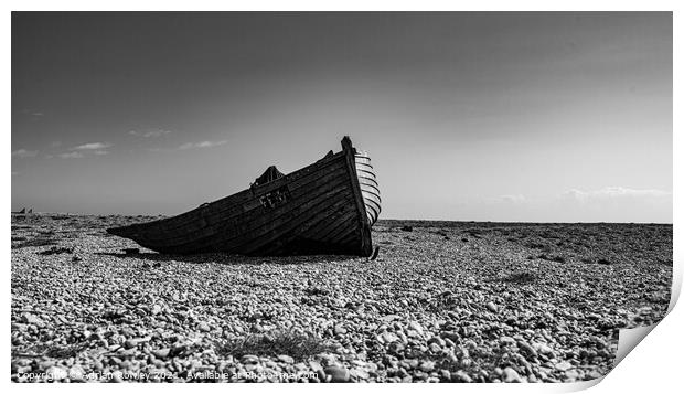 Abandoned fishing boat Print by Adrian Rowley