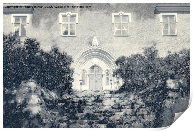Suitia Manor Castle, Entrance Detail with Old Ston Print by Taina Sohlman