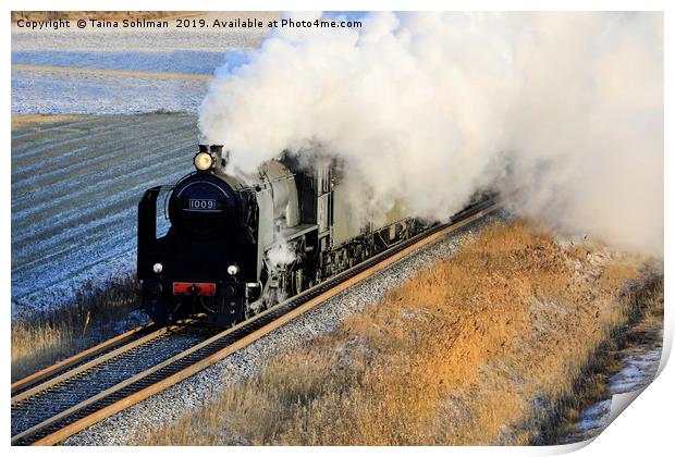 Vintage Steam Locomotive Ukko-Pekka  Print by Taina Sohlman