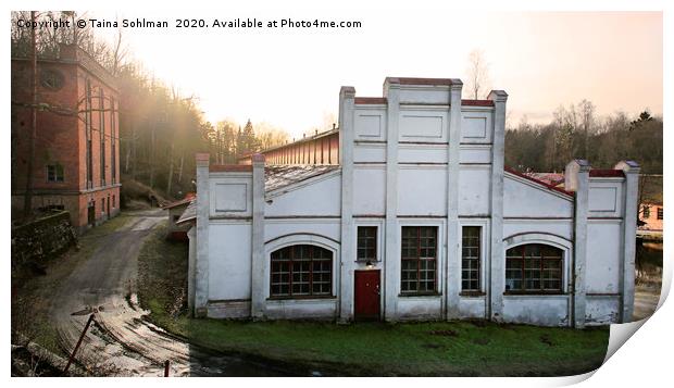 Old Factory Building at Antskog Iron Works  Print by Taina Sohlman