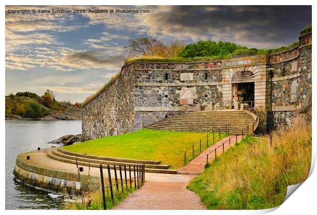 King's Gate in Suomenlinna, Finland Print by Taina Sohlman