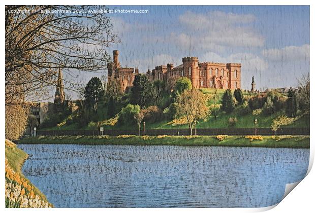 Inverness Castle, Digital Art Print by Taina Sohlman