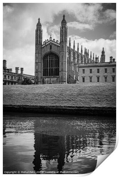 View of King's College Cambridge from the River Cam, Cambridge, England, UK Print by Mehul Patel