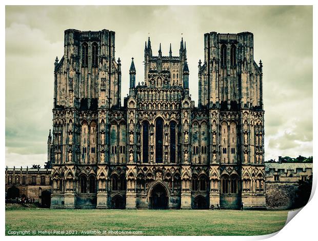 Wells Cathedral, Wells, Somerset, England, UK Print by Mehul Patel