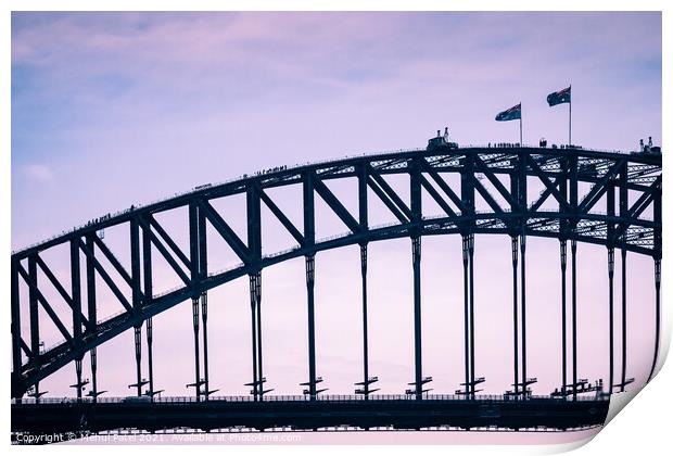 Sydney Harbour Bridge, Sydney, New South Wales, Australia Print by Mehul Patel